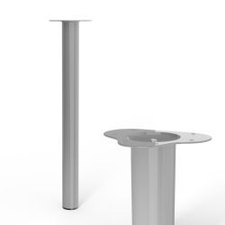 Furniture Leg Grey 60x700mm