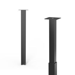 Furniture Leg Blk Adjustable 60x60mm