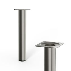 Furniture Leg Brushed Nickel 30x200mm
