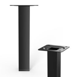 Furniture Leg Black 25x25x150mm