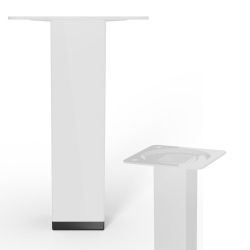 Furniture Leg White 25x25x100mm
