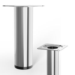 Furniture Leg Chrome 30x100mm