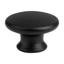 Seol Plastic Knob Matt Black 40mm