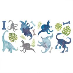 Watercolor Dinosaur Peel And Stick Wall