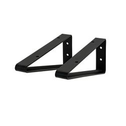 Duraline Outline Bracket S2 Steel Black 7X19 Cm X 1 Pair