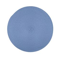 Woven Round Placemat Blue