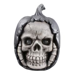 Skeleton with Pumpkin Hat & LED 29cm
