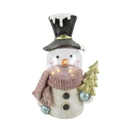 Christmas Snowman with Smiling Face LED Battery operated 22cm