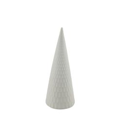 Cone Christmas Tree Battery operated LED light 26cm White