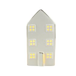 Christmas House Battery operated LED light 16cm White