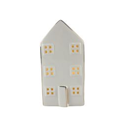 Christmas House Battery operated LED light 16cm White