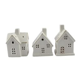 Christmas House Battery operated LED light 9cm White