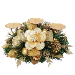 Candleholder with Capiz Petal 46cm