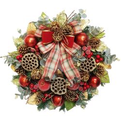 Wreath with Plaid
