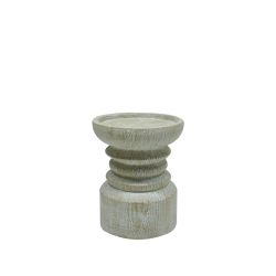 Autumn Candle Holder Off White 12cm