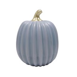Autumn Pumpkin Ornament Blue 16cm