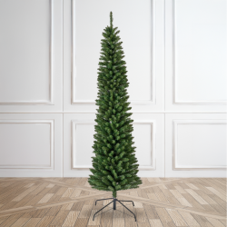 7ft Alaskan Pencil Pine Christmas Tree  Green
