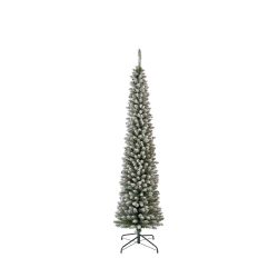 7ft Alaskan Pencil Pine Christmas Tree Green & White