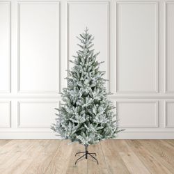 8ft Snowy Woodland Pine Christmas Tree