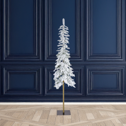 6ft Fir Snowy Christmas Tree - White