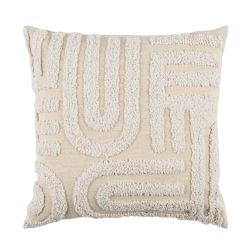 Tufted Curves 43Cmx43Cm Natural