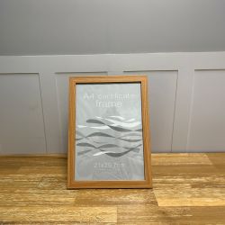 Oak A4 Certificate Frame