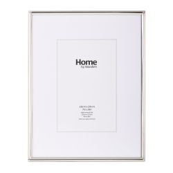 Silver Metal Photo Frame 9x7 mounted to 6x4