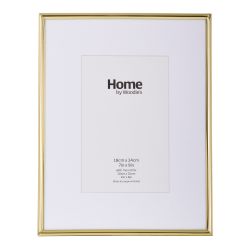 Gold Metal Photo Frame 9x7
