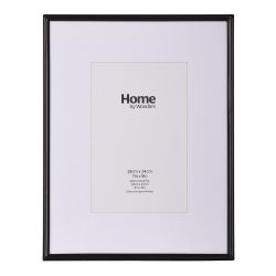 Black Metal Photo Frame 9x7 mounted to 6x4