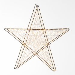 LED 3D Star 60cm Warm White