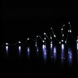 200 LED White Lights With Green Cable