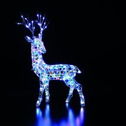 Led Stag 60Cm Iridescent