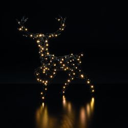 LED Wire Framed Stag 52cm Warm White