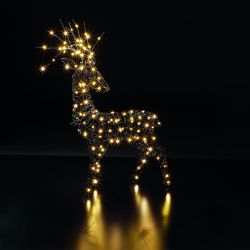 Wicker LED Stag 1.3m Warm White