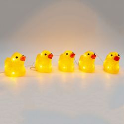 Acrylic Yellow Ducks Set Of 5
