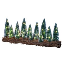 Rattan Tree Scene With 15 Bristle Trees