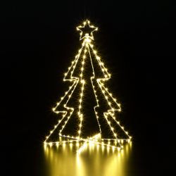 187 Led Foldable Metal Tree Light 45Cm Warm White