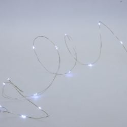 120 Led Silver Lights White