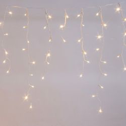 480 Snow Icicles Lights Warm White