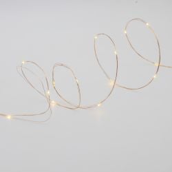 100 Led B/O Bare Wire Lights Warm White
