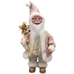 Musical Santa With Gifts 46cm Rose Gold