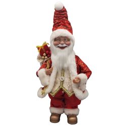 Musical Santa With Gifts 46cm Red
