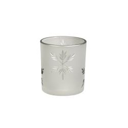 Tealight Holder Snowflake Silver 8cm