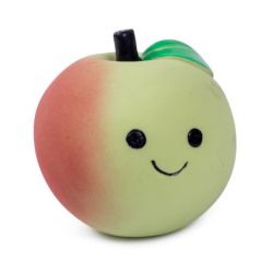 Foodie Faces Latex Apple Dog Toy Sml