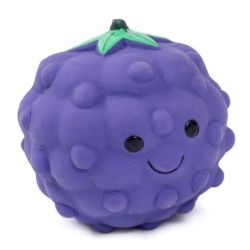 Foodie Faces Latex Blackberry Dog Toy Sml
