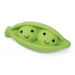 Foodie Faces Latex Pea Pod Dog Toy Sml