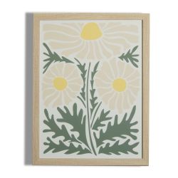 Abstract Daisy 2 Set Framed Wall Art