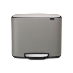 Brabantia Bo Pedal Bin, 36L - Mineral Concrete Grey