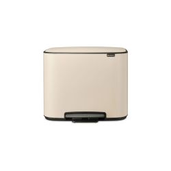 Brabantia Bo Pedal Bin, 3 X 11L - Soft Beige