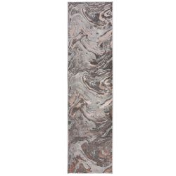 Marbled Abstract Modern Runner Blush 60X230
